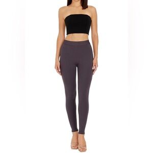 NWT Dress the Population Women's Classic Legging - Steel Gray - Medium